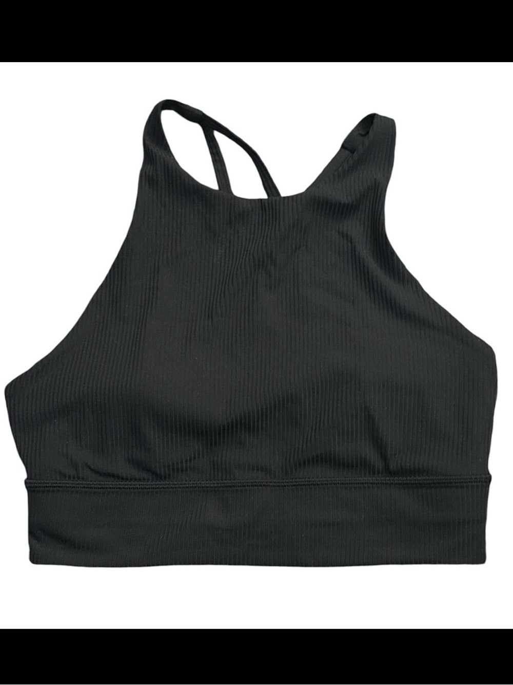 Lululemon Energy Bra High Neck Long Line Rib *Medium Support, B–D Cup (Size 8) - Picture 5 of 8